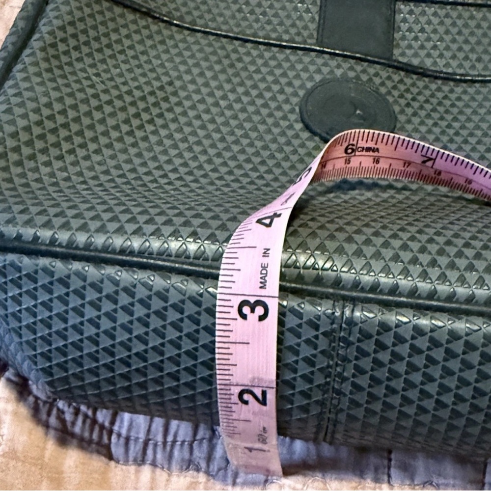 Vintage Liz Claiborne Black & Gray Crossbody Bag 1984 Leather Trim Small Purse - Picture 5 of 8
